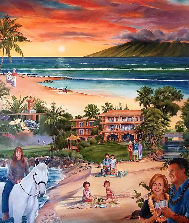 Family Vacation Painting